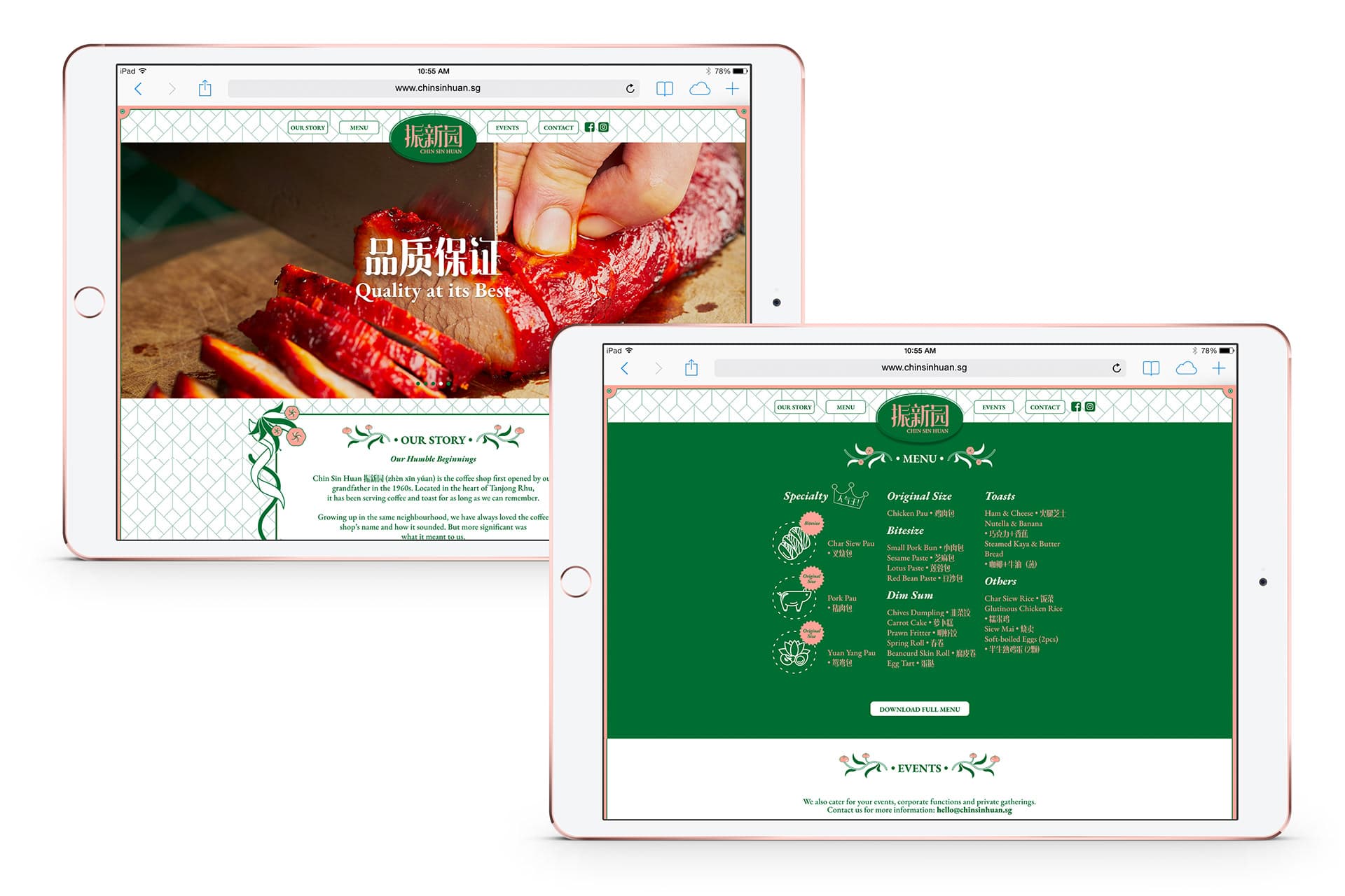 PAO Chin Sin Huan - Restaurant Website